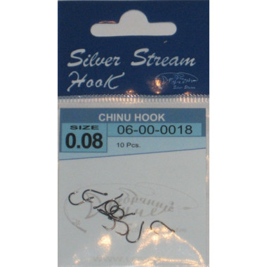 Крючок СЕРЕБРЯНЫЙ РУЧЕЙ Chinu Hook BlackNi №3/10шт.
