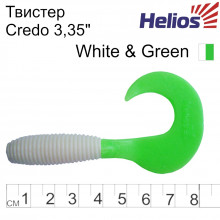 Твистер Helios Credo 8,5см White Green