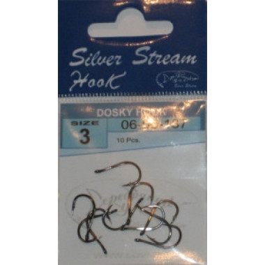 Крючок СЕРЕБРЯНЫЙ РУЧЕЙ Dosky Hook BlackNi №0,5/10шт.