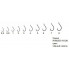 Крючок СЕРЕБРЯНЫЙ РУЧЕЙ Ringed Hook BlackNi №3/10шт.