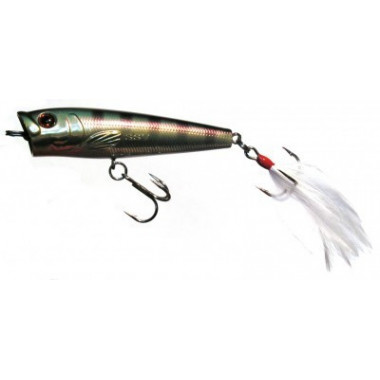 Воблер Серебряный поппер PIKE S   SSV-PS  FL/0.0m/8g/65mm