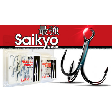Крючок тройник  SAIKYO SORCT7001 №10 BlackNi/50шт