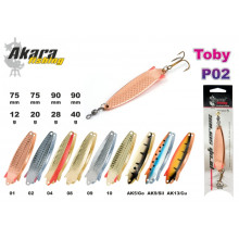 Блесна AKARA колебалка Toby 75мм/12гр